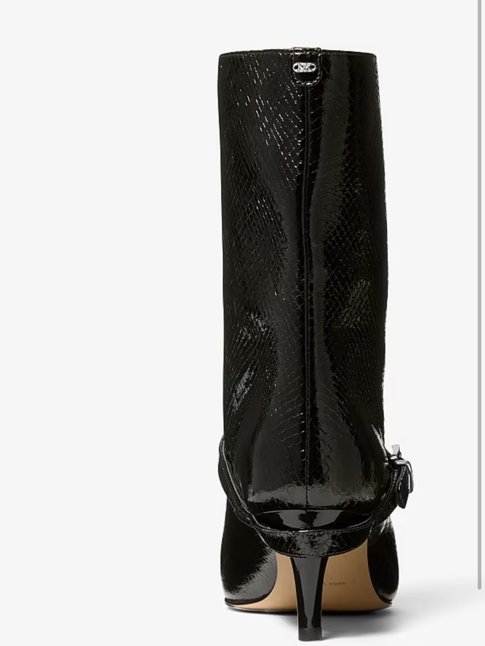 🖤 MICHAEL KORS Kasia Snake Embossed Leather Buckle Boot 🖤 NWT 🖤 - Picture 5 of 16